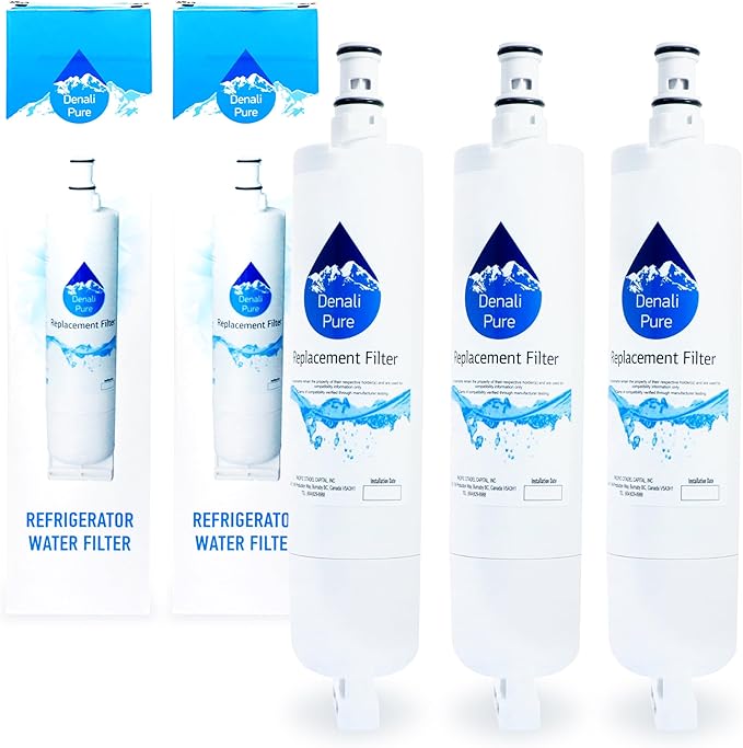 3-Pack Replacement for Maytag 8212652 Refrigerator Water Filter - Compatible with Maytag 8212652 Fridge Water Filter Cartridge