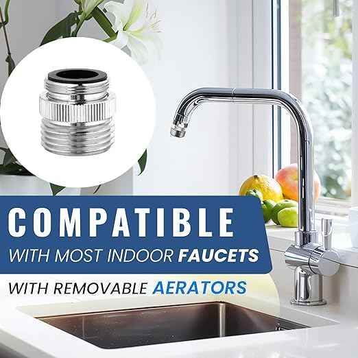 EZ Jug Water Filtration Kit with Indoor Faucet Adapter – Filter & Fill 5-Gallon Jugs from Any Standard Indoor Faucets with Removable Aerators | Reduces Chlorine, Lead, Cysts & VOCs