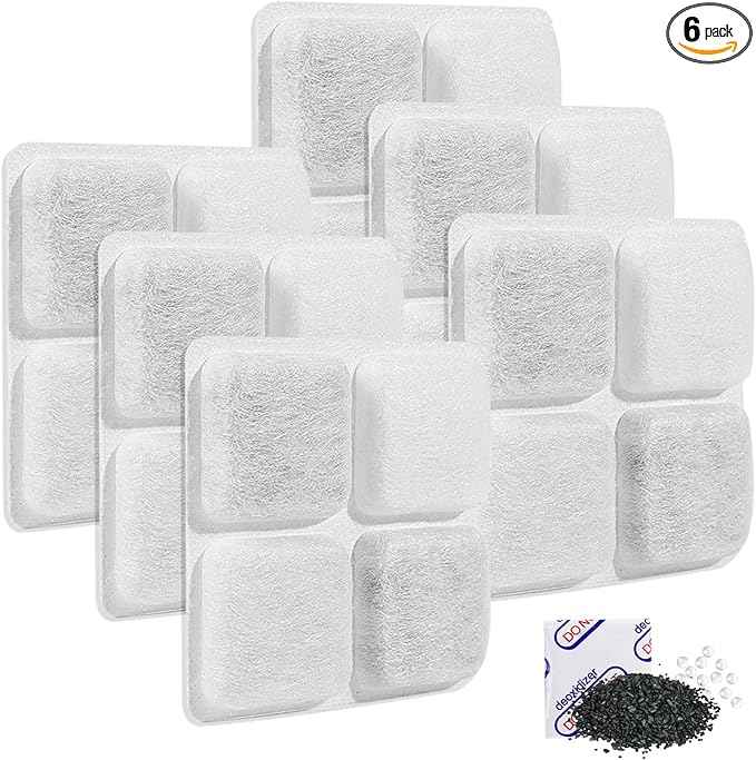 6 Pack Pet Food Desiccant Bag Compatible with Petlibro Automatic Cat Dog Feeders, PLAF001, PLAF002, PLAF101, PLAF005, PLAF006, Enhanced Packets Maintain Pet Food Freshness and Dryness