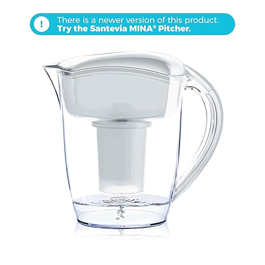 Santevia Water Filter Pitcher Replacement Filter, Single, Compatible with Santevia Classic Pitchers Only, Alkaline, Adds Back Minerals