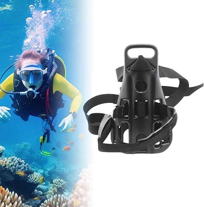 Colaxi Scuba Tank Holder Diving Bracket Portable Anti Skid Single Bottle Support Bracket Backpack for Under Water Sports Accs