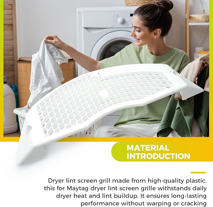 W11086603 Dryer Lint Screen Grille Replacement Compatible with Whirlpool, Maytag, Kenmore and KitchenAid Dryers, Replaces AP6048047 WP8299979, WPW10153412