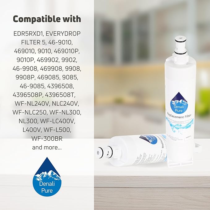3-Pack Replacement for Maytag 8212652 Refrigerator Water Filter - Compatible with Maytag 8212652 Fridge Water Filter Cartridge