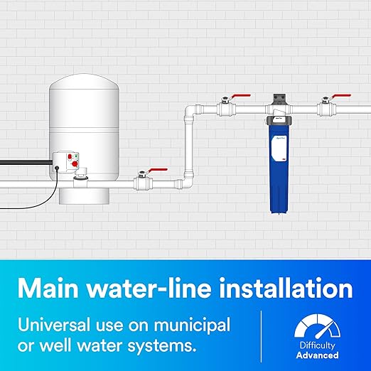 3M Aqua-Pure Whole House Sanitary Quick Change Water Filter System AP903, Reduces Sediment, Chlorine Taste and Odor, Heavy Duty, 100,000 Gallon