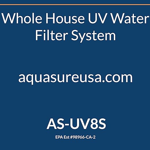 Aquasure 32,000 Grains Whole House Water Softener Bundle with 75 GPD Reverse Osmosis RO Filtration System, Triple Purpose Pre-Filter, 8 GPM Ultraviolet UV Sterilizer Light (1-2 Bathrooms)