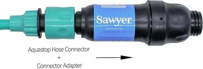 Water Filter Hose Adapter for SAWYER SP2129 SP128 SP129, Garden Hose Quick Connect to Bucket, RV, Camping Water Container, Durable 3D Printed Connector with O-Ring Seal