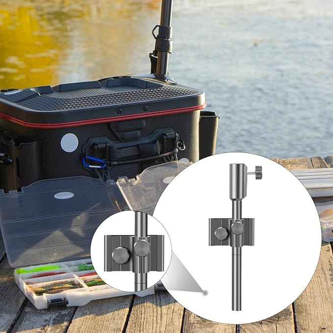 Baits Box Rack Stand Heavy Duty Accs Tray Stand Holder Fishing Baits Box Rack for Shoreline Travel Kayak Saltwater Fishing