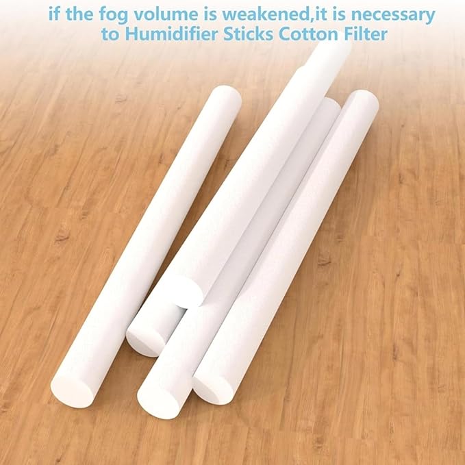 50pcs Multi Purpose Quick Absorption Fibre Cotton Humidifier Sticks Replacement Set Retention Diffusers Wicks - AquaVibe