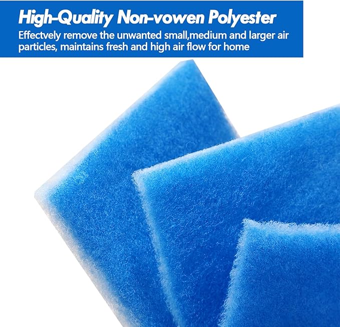 24 Pack Dryer Filter Replacement, Pre-Cut Portable Dryer Filters Compatible with FUNMAS Indoor Dryer Vent System MERV 7 Double Layer Filtration - AquaVibe