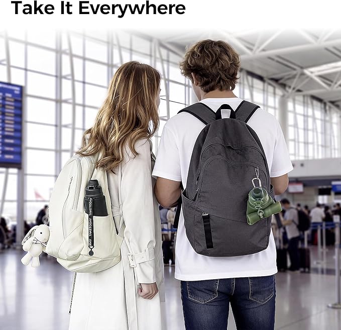 TakeToday Collapsible Water Bottles 32oz, Foldable Travel Bottle, TSA-Approved Leakproof Newly Silicone Water Bottle for Hiking, Travel, Outdoors, Purple
