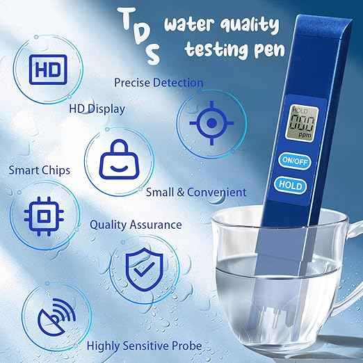 2 PCS TDS Meter-Digital Water Tester, Dissolved Solids Test Kit, Fast & Accurate Measurements - Ideal for Drinking, Tap, Pond, Well, Pool, Aquarium, RO/DI, Hydroponics