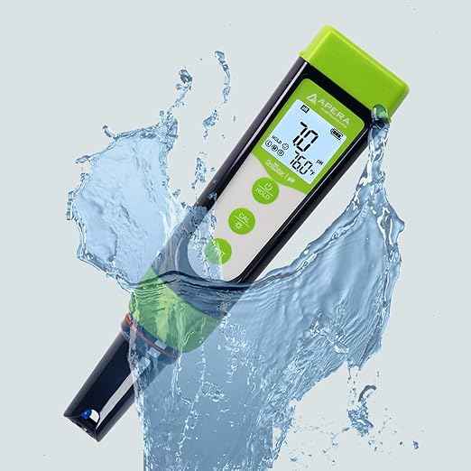 Apera Instruments AI101G GroStar Series GS1 pH Pen Tester Kit with Replaceable Double-Junction pH Probe for Hydroponics Water Quality Testing, Gen II