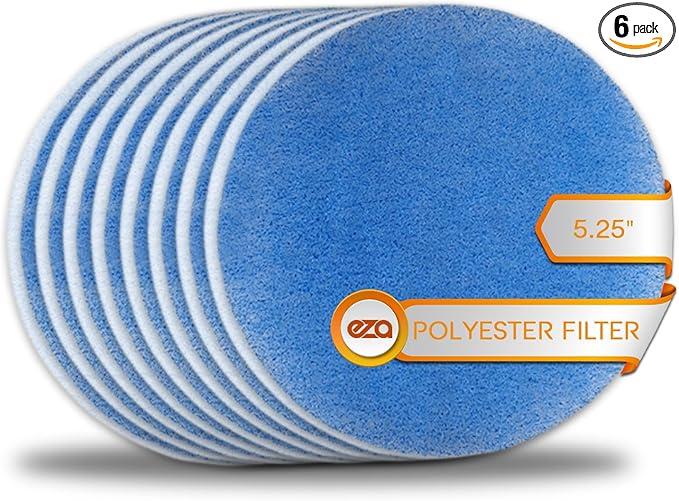 RV Air Conditioner Filter - 5.25" Round Air Duct AC Filter Replacement MERV 8 Air Filter (6 Pack) - AquaVibe