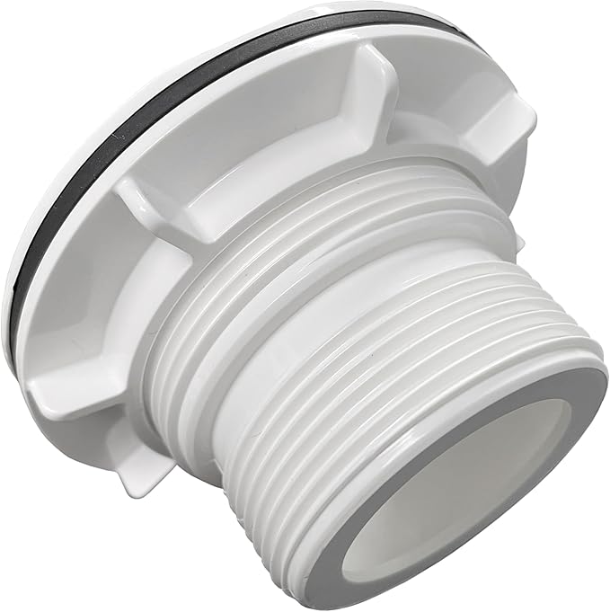Threaded Inlet Strainer Kit for Stock Tank Pools,Stock Tank Pool Filter Kit, Intex Pool Accessories, Includes Rubber Washer, Strainer Nut and Grid, Fits Intex Filter Pumps with 1-1/2" Hoses (2 Pack) - AquaVibe