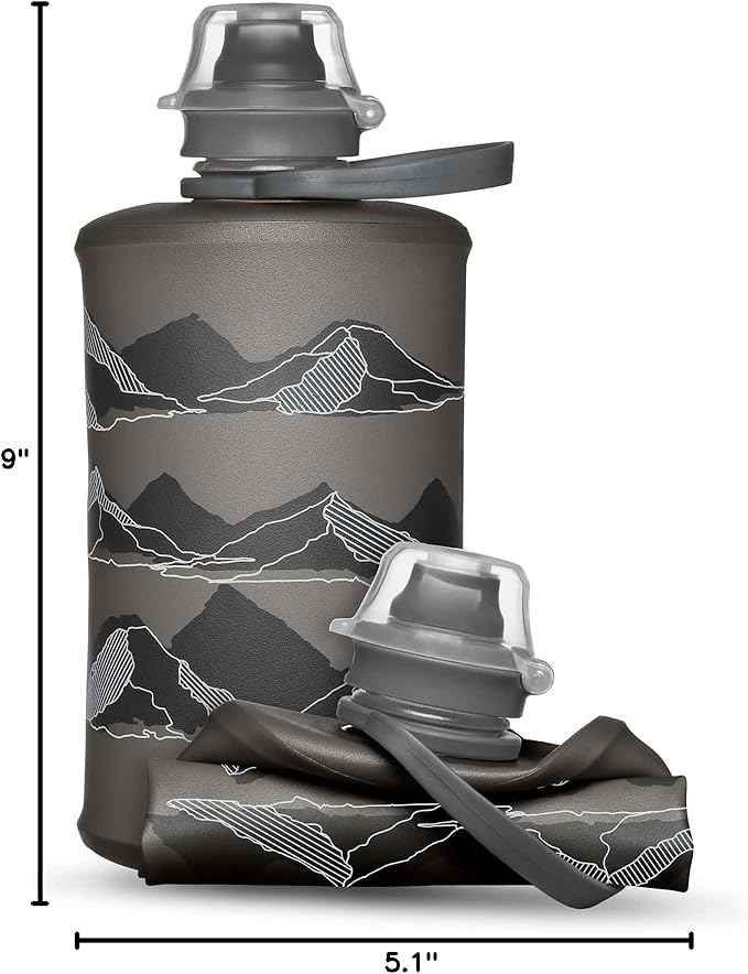 HydraPak Stow Collapsible Water Bottle – 350ml, 500ml, 1L – Ultralight, Leak-Proof, BPA-Free, Filter Compatible Travel & Hiking Flask