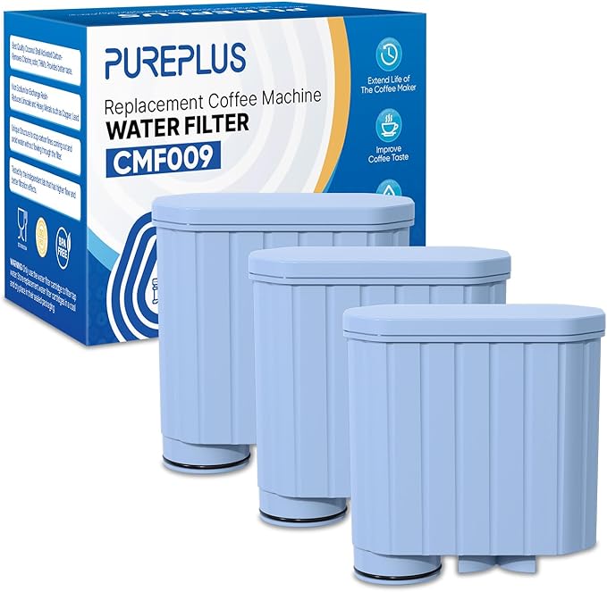 PUREPLUS Coffee Filter Compatible with AquaClean CA6903, Water Filter for Fully Automatic Espresso Machines, Dedicated Anti-Lime & Calc Protection, 3 Pack - AquaVibe