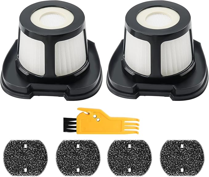 2284W 2390A Vacuum Replacement Filter for Bi-ssell Pet Hair Eraser Filter Hand Vacuum 2390 2389 2579, Compared to Part # 1614212 1614203 1614204 (2 Mesh Filter and 4 Foam Filter) - AquaVibe