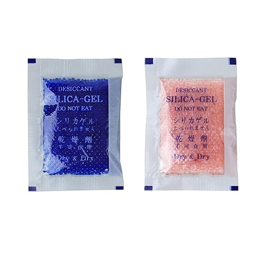 Dry & Dry 5 Gram [200 Packets] Blue Indicating(Blue to Pink) Silica Gel Packets Desiccants Silica Gel Packets - Rechargeable Silica Packets, Silica Gel, Silica Gel Packs