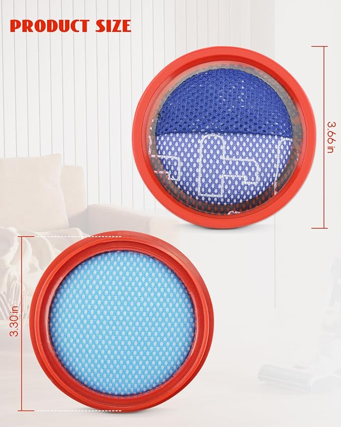 4 Pack Replacement Filters Fit for POWEART N7S N7P N700 Vacuum Cleaner - AquaVibe