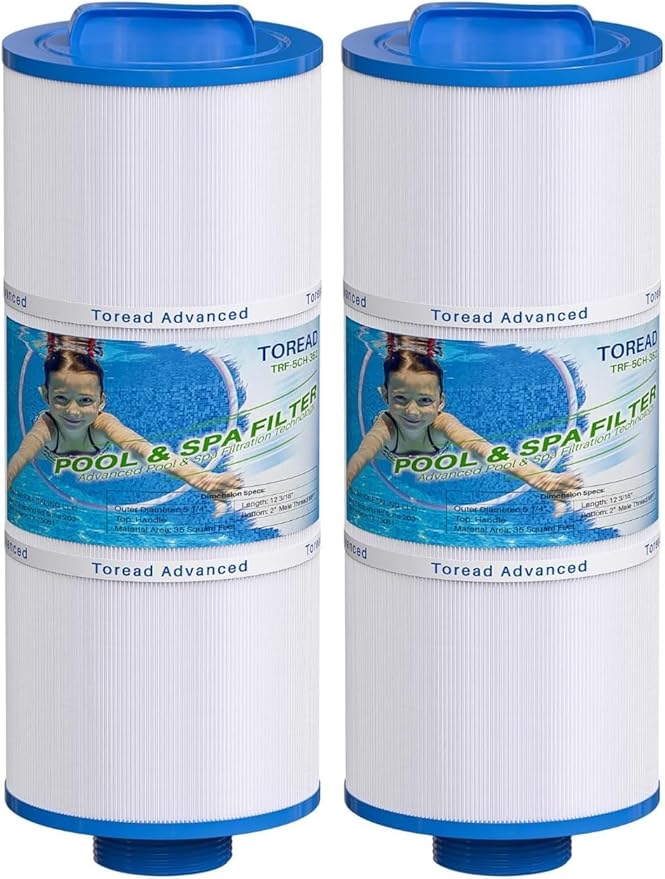 TOREAD 5CH-352 Spa Filter Replaces PPM35SC-F2M, Marquis Spa 20042, 20092, 70-0240, 370-0242, 370-0243, Filbur FC-0196, 2
