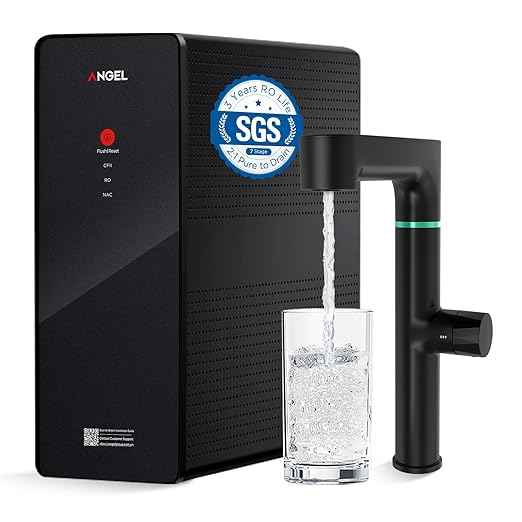 ANGEL X1 Pro Reverse Osmosis Water Filter, 7-Stage Under Sink Water Filtration System, 3 Years RO Life, 2:1 Pure to Drain, Reduces PFAS/PFOS, TDS, Chlorine, Bad Taste & Odor, Lead-Free