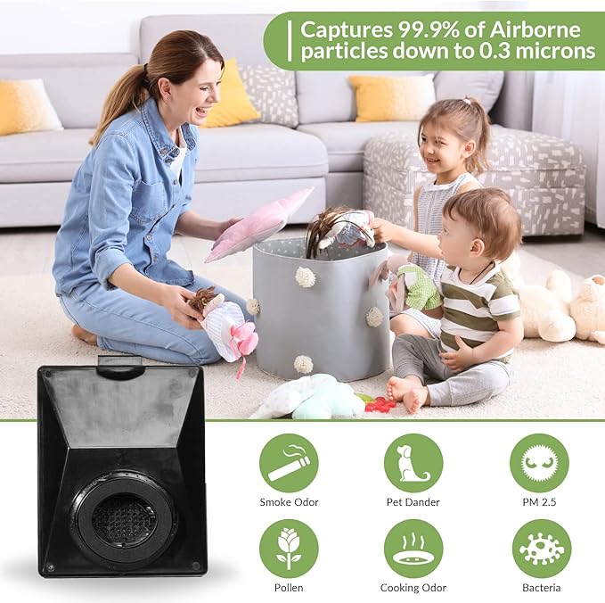 Replacement HEPA Vacuum Filter Compatible with Rainbow E2 Series Part R12179 & R12647B Attachment, Washable and Reusable 2 PK - AquaVibe