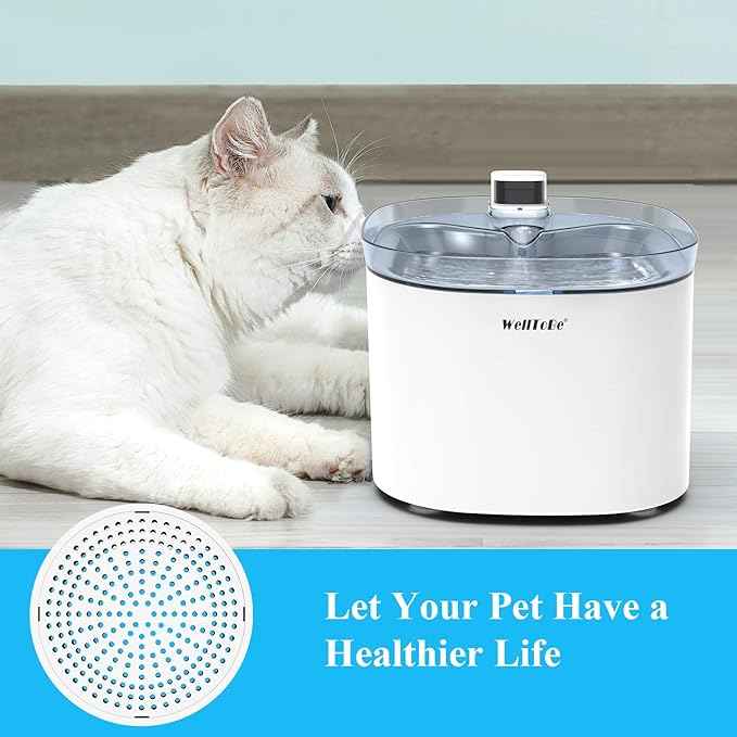 WellToBe Cat Water Fountain Filter, Multiple Filtration Pet Water Fountain Replacement Filter, 6 Packs of Cotton Activated Carbon Cat Fountain Filter(Filter 6 Pack).