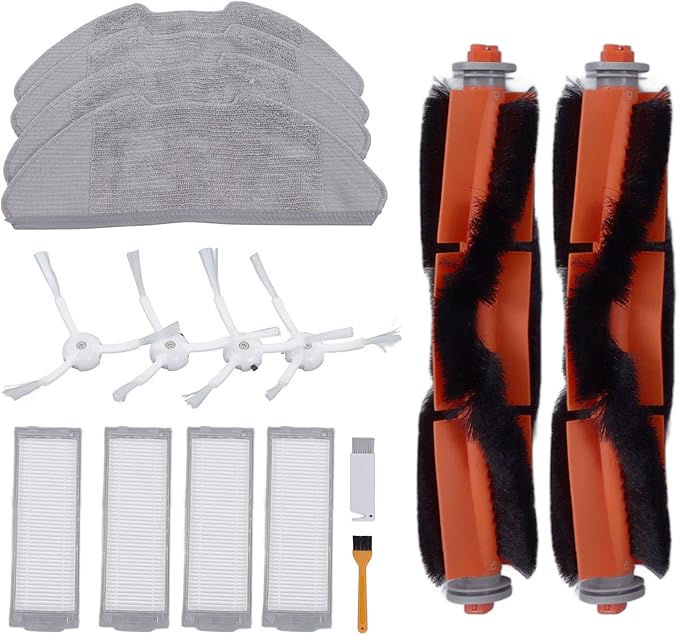 Vacuum Cleaner Accessory Tools, Replacement Filter Mop Brush Kit for Xiaomi Mi Robot Vacuum Mop 2 Lite 2 Pro MJSTL MJST1S Sweeper MI Robot Vacuum Mop 2 Pro mop vacuum accessories kit for xiaomi - AquaVibe