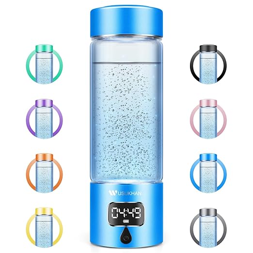 Hydrogen Water Bottle Generator with 4th Generation SPE/PEM Technology, Portable Hydrogen Water Ionizer Machine, Birthday,Xmas Gift for Husband,Wife,Lovers,Friends,Travel