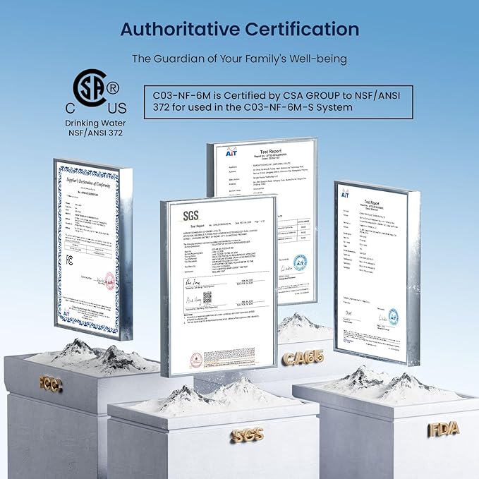 GLACIER FRESH C03 Coolon Countertop Cold Water Purifier with Upgraded Elarisey™ Filtration, Zero Wastewater System, 40oz Cooling Capacity, Low Noise, Plug & Play, NSF42&53/FCC/CA65 Certified.