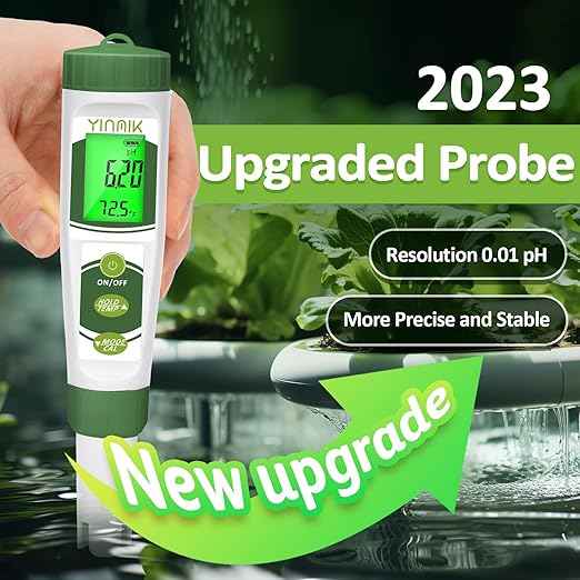 Hydroponic ppm pH Monitor, WiFi 6 in 1 pH EC Meter for Hydroponics Growing System,Continuous Monitoring pH PPM EC CF Humidity Temp of DWC Grow System Water Reservoir Tank Aeroponic Garden Aquarium...