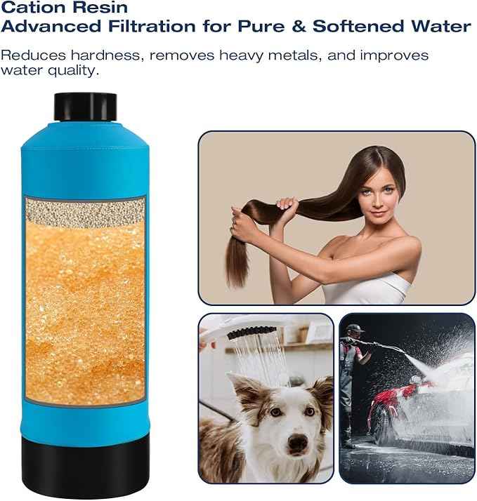 H&G Lifestyles Whole House Water Softener 32,000 Grains, NSF certified Whole Home Water Filtration System for Well & City Water, Remove Calcium Magnesium, Food Grade Resin, Silver-Enhanced, 700,000 Gl