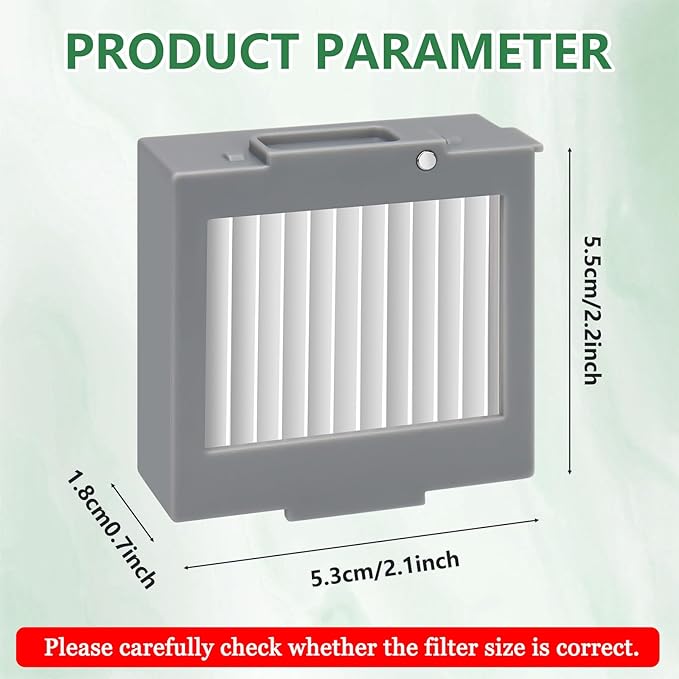 8-Pack Hepa Filter Replacement for iRobot Roomba Max 705 Vac/Plus 504 Vac Robot Vacuum Cleaner Parts Vacuum Filter, High Efficiency Filters + 1 Cleaning Brush - AquaVibe