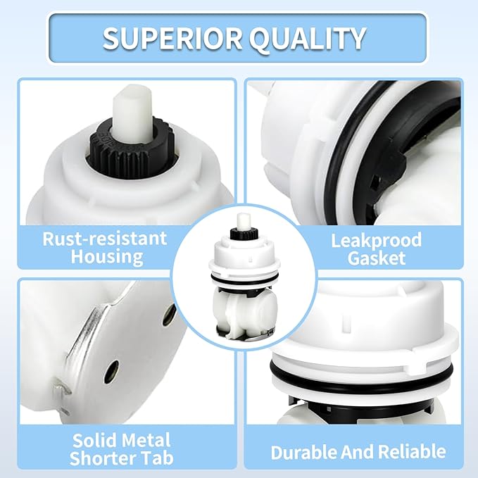 RP32104 Shower Cartridge Compatible with Delta Monitor 1700 series (1998-2005) Dual Function Bath Tub and Shower Faucet Valve Shower Cartridge Assembly