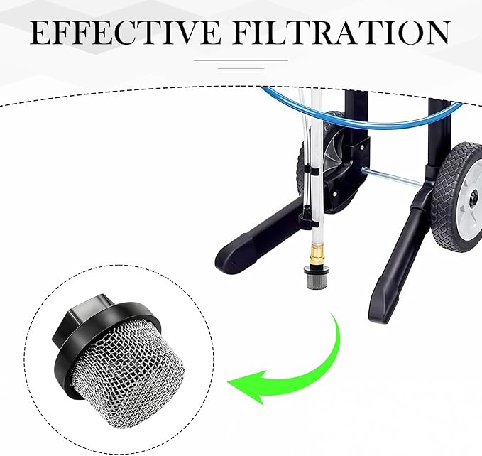 4Pcs Hose Inlet Strainer Filter, Water Pump Filters, Garden Hose Filter, Water Hose Filter for Sprayer (0.8 in)