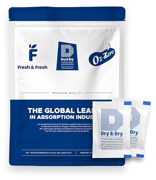 Dry & Dry 2 Gram [1000 Packets] Silica Gel Packets Desiccants, Silica Packets - Rechargeable Silica Gel Packs, Silica Gel Packets, Desiccants Packets, Silica Gel