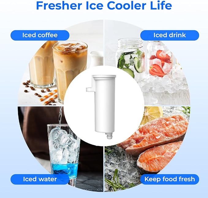 Waterdrop Replacement for GE® Profile Opal Nugget Ice Maker Water Filter, P4INKFILTR, with Ring Pull, NSF 42&372 Certified, BPA-Free, 3 Counts - AquaVibe