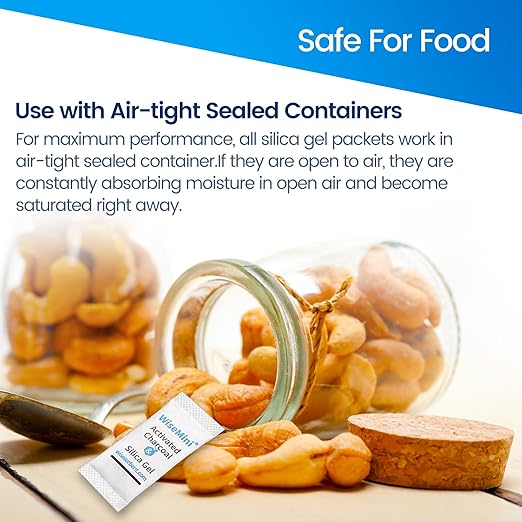 500Pcs 0.5g Desiccant Deodorizer Sachet, High Absorption Capacity for Moisture & Odor, Food Safe Silica Gel & Coconut Shell Activated Carbon Packs for Storage