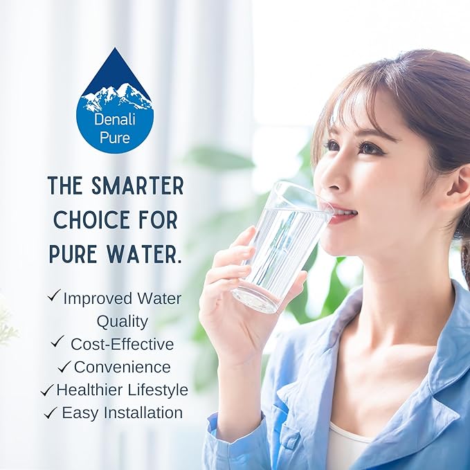 Replacement for for Whirlpool GI5FSAXVY02 Refrigerator Water Filter - Compatible with Whirlpool 4396395 Fridge Water Filter Cartridge