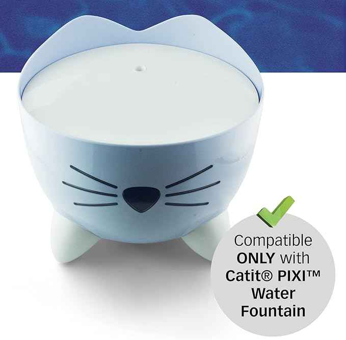 PET STANDARD Water Filters, Compatible with Catit® PIXI™ Water Fountain, Pack of 12