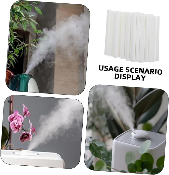 50Pcs Humidifier Filter Cotton Sticks Replacement for Diffuser Humidifiers Optimizes Air Quality with Absorbent Cotton Compatible with Multiple Models - AquaVibe