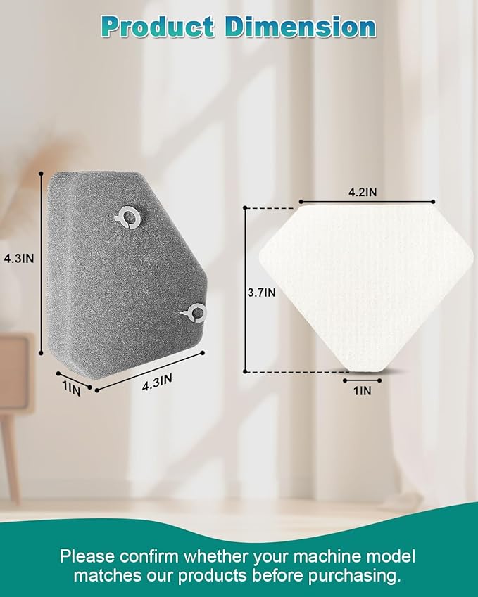 4 Pack BU3523 BU3120 Pre-Motor Foam Felt Filter Kits compatible with Shark BU3120 Clean Lightweight Cordless Cleaner, Shark BU3523 Clean Empty Cordless Stick Vacuum, Auto Empty System, XFBU3000 - AquaVibe