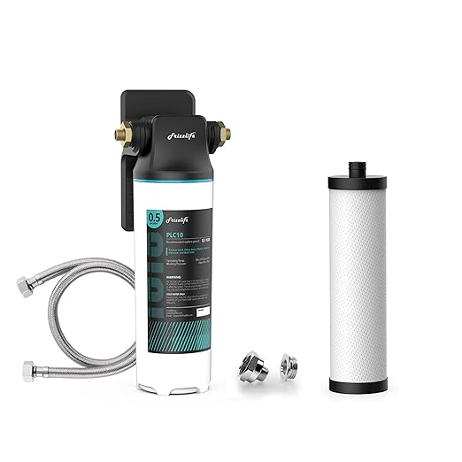 Frizzlife SW10 Under Sink Water Filter System, NSF/ANSI 53&42 Certified, Reduces 99.99% Lead, Chlorine, Bad Taste & Odor, with PLC10 Replace Filter