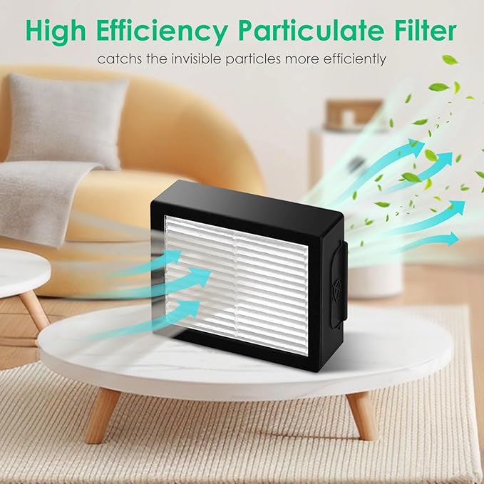 12 Pack Filter Replacements for i Robot Roomba E I & J Series E5 E6 i1 i1+ i3 i3+ i4 i4+ i5 i5+ i6 i6+ i7 i7+ i8 i8+ NOT for J9, High Efficiency Filter for iRobot Roomba Replacement Parts - AquaVibe