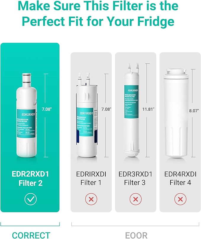 W10413645A Water Replacement, Compatible with KAD2RXD1, EDR2RXD1, WHR2RXD1, P9KB2L, P9RFKB2L, 9903, 9082, 469082, 2 Pack