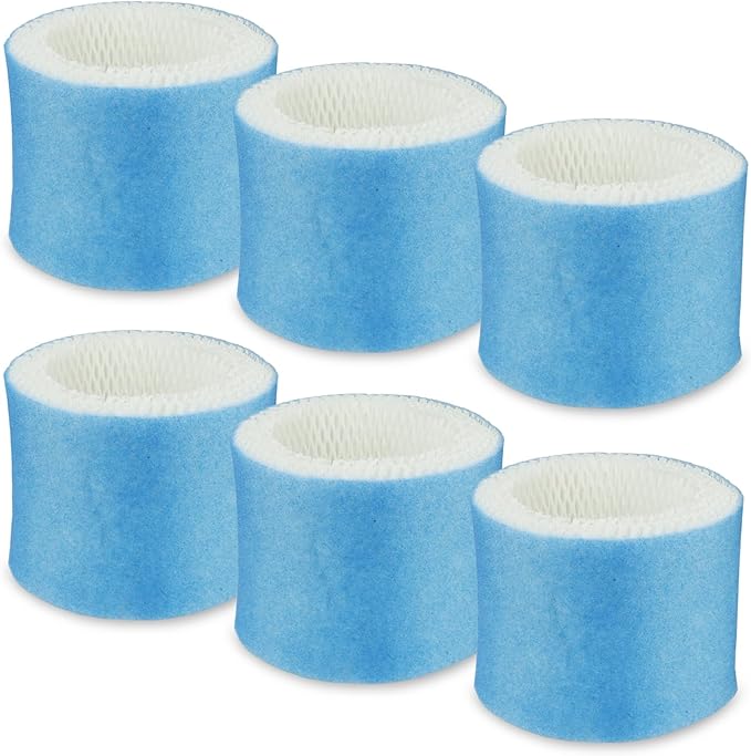 Colorfullife 6 Pack Premium Hac504 Humidifier Filters for Honeywell Humidifier HAC-504 HAC-504AW HAC504V1 HCM350 HCM-530 HCM-600 HCM-710 HEV-312, Upgraded Blue Pre-Filter Replacement Wicking Filter A - AquaVibe
