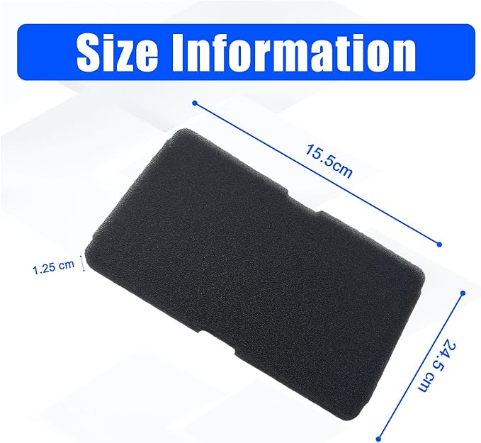 6 Pcs 2964840200 2964840100 Dryer Sponge Foam Filter Compatible with Arcelik Backhoe DSX83410W DS7512PA DE8635RX Replacement Blomberg Grundig Tumble Dryer Evaporator Foam Filter Replacement Parts