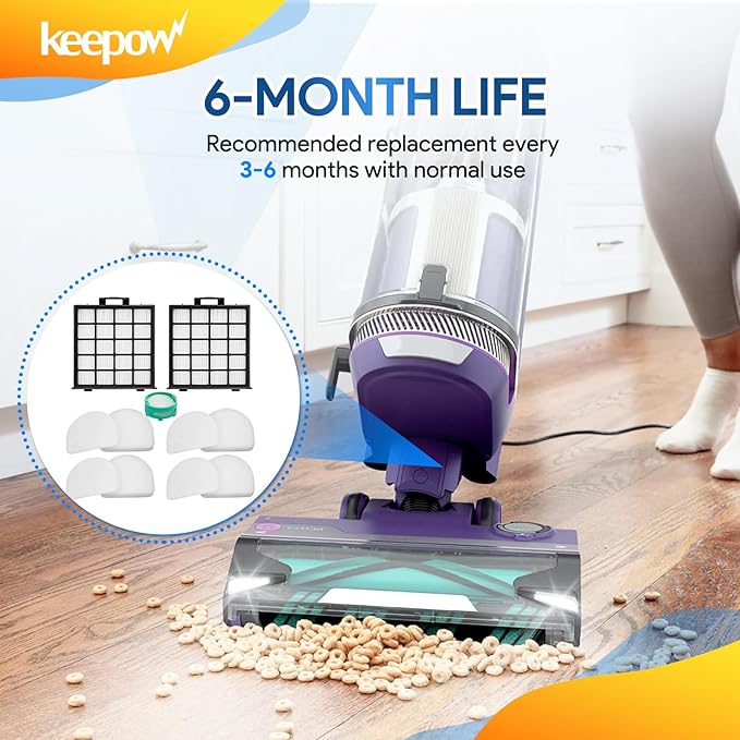 KEEPOW AZ4002 Vacuum Filter Replacement Compatible with Shark Power Detect Upright Vacuum Cleaner AZ4000 AZ4002 AZ4000C - AquaVibe