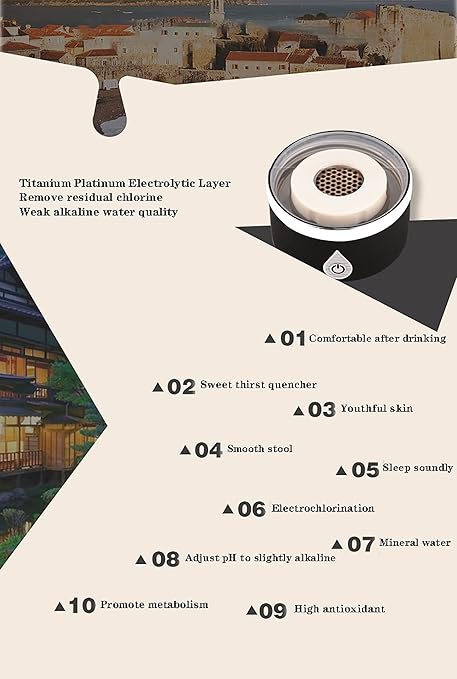 Hydrogen Rich Health Cup, 3 Minutes Electrolyzed USB Charging Portable Hydrogen Water Generator, Help Improve Sleep Quality, for Health Preserving