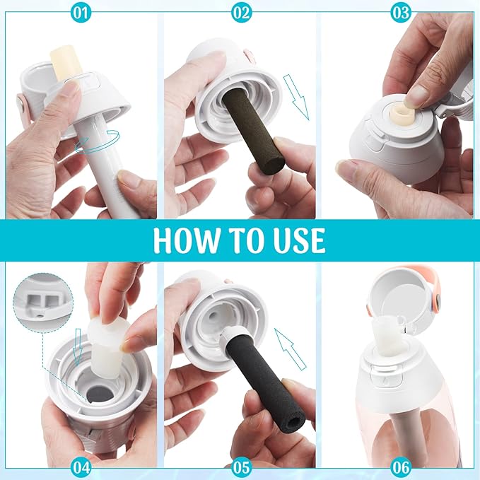 Sun3drucker 3PCS Mouthpieces Replacement for Brita Water Bottle - Silicone Bite Valve Replacement Compatible with Brita Filter Bottle, Replacement Mouthpieces for Brita Bottle